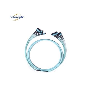 12-ядерный MPO Patch Cord Fiber Mode OM3 G652D Прочность более 1000 раз