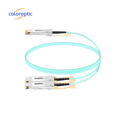 3m AOC DAC кабель 10Gbps 800G OSFP к 2*400G QSFP112 ссылки