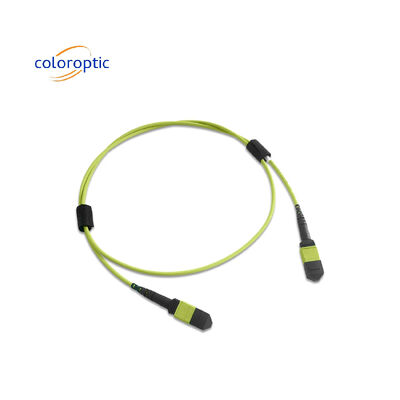 Мультиволоконный MPO Patch Cord PVC Jacket 12 Core OM5 Женщина к Женщине Коннектор PC Полировка