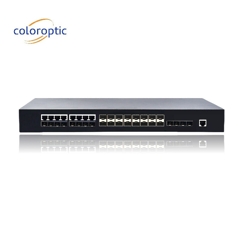 2-слойные коммутаторы Poe с 16 портами SFP 8 COMBO 4 10GE поддерживают переключение скорости провода