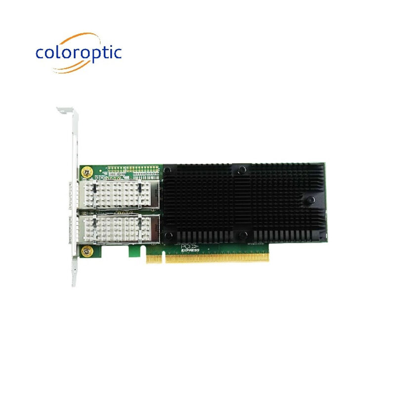 PCIe X16 Dual Port QSFP28 Ethernet сетевой адаптер 100G Intel E810